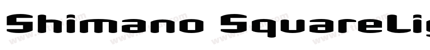 Shimano SquareLight字体转换